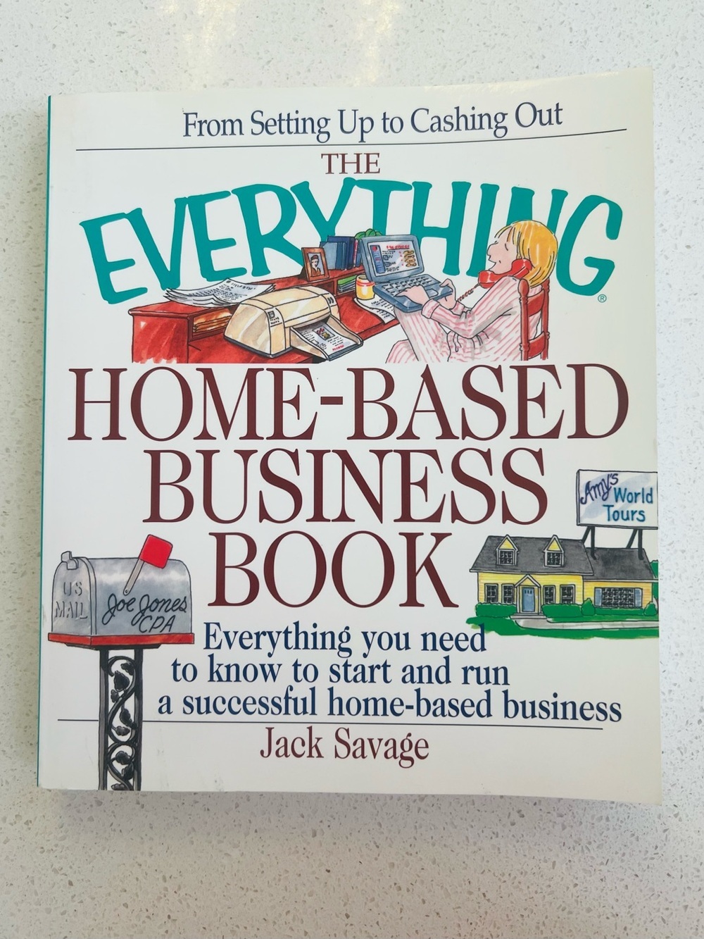 Adams The Everything Home-Based Business Book - White/Teal/Maroon